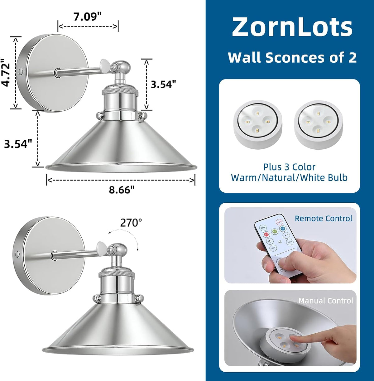 Battery Operated Wall Sconce Set of 2,Vintage Wireless Wall Sconces with Remote,Dimmable Led Wall Lights,Wall Lamp