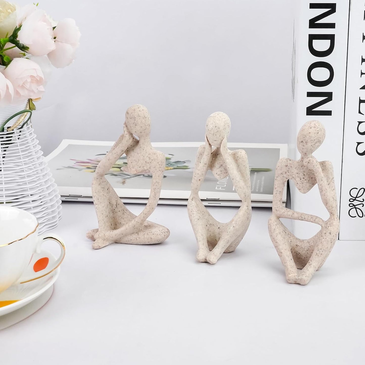 Home Decor Thinker Statue / Set of 3