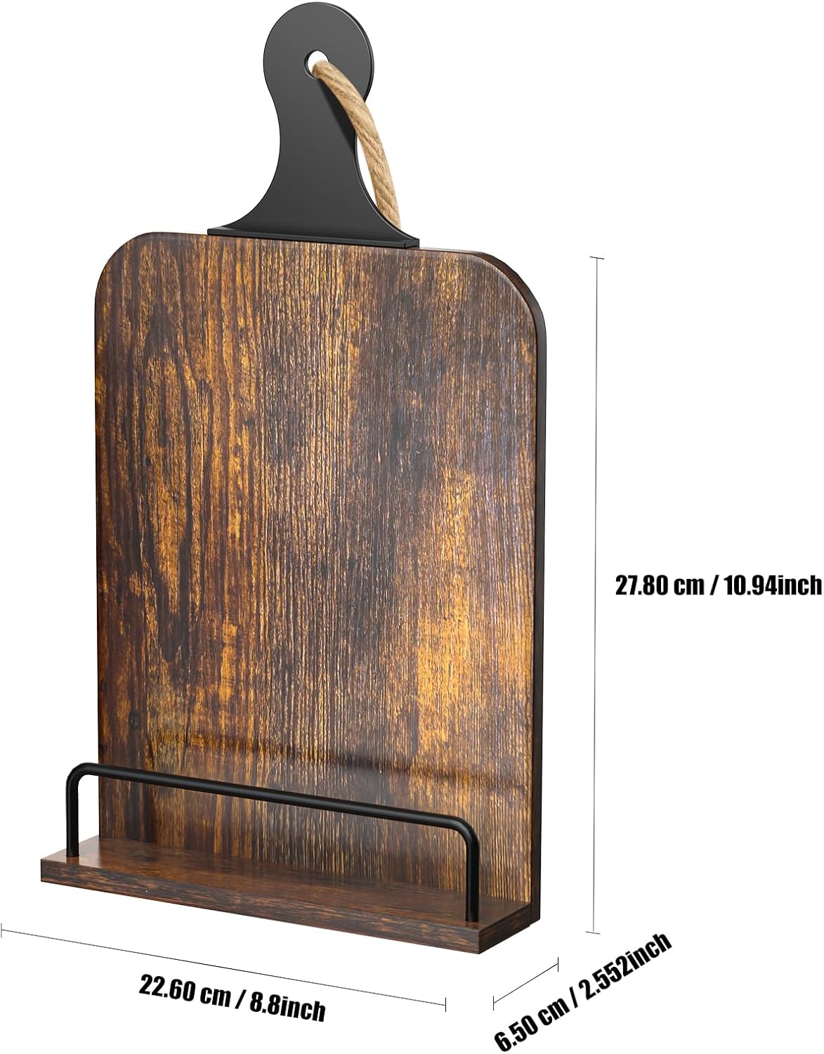 KLM Kitchen Cookbook Stand - Recipe Book Holder for Cooking, Organising and Storage - Perfect Home Shelf Decor and
