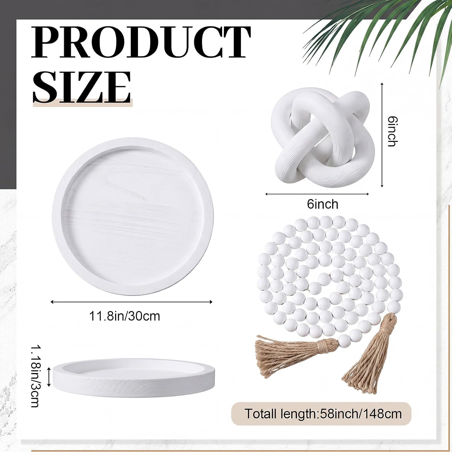 Ceramic Vase Set / White / Set of 6