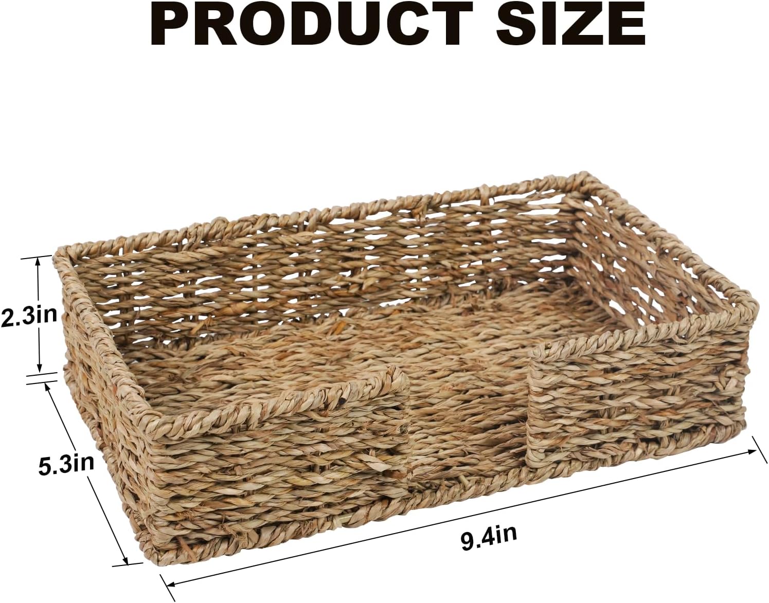 Seagrass Disposable Guest Towel Holder Tray / Guest Towel Tray / Seagrass_flat