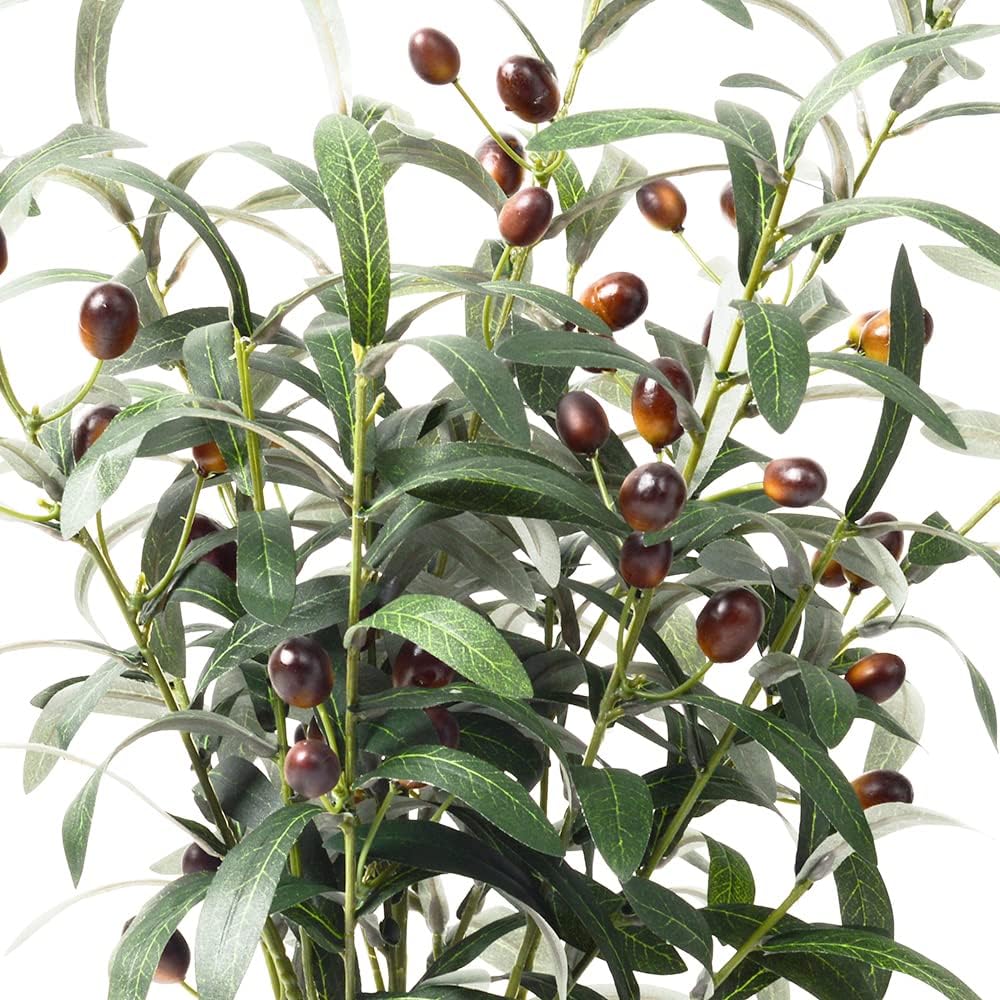 30'' Olive Branches Artificial Plants Olive Stems Greenery Branch for Vases / Green / Set of 3