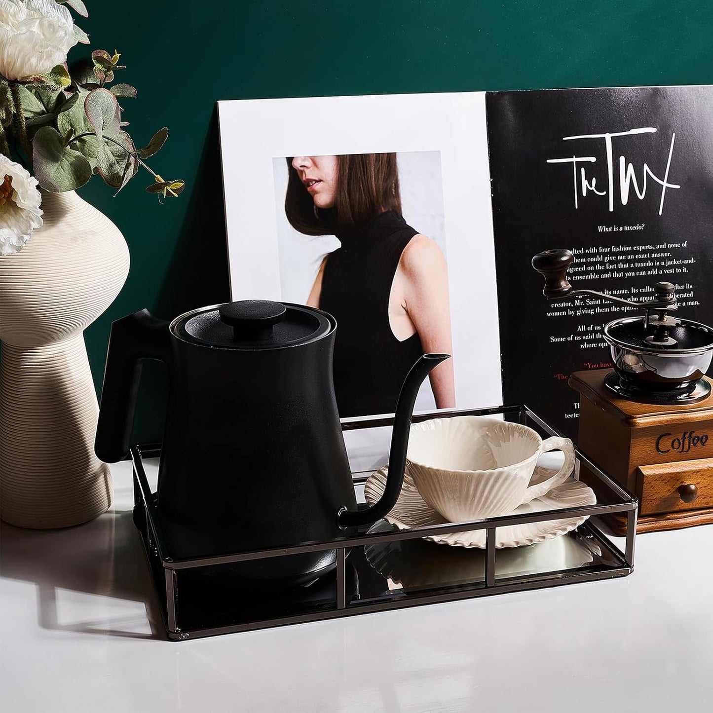 Vanity Trays / Perfume Organizer / Smoky Black
