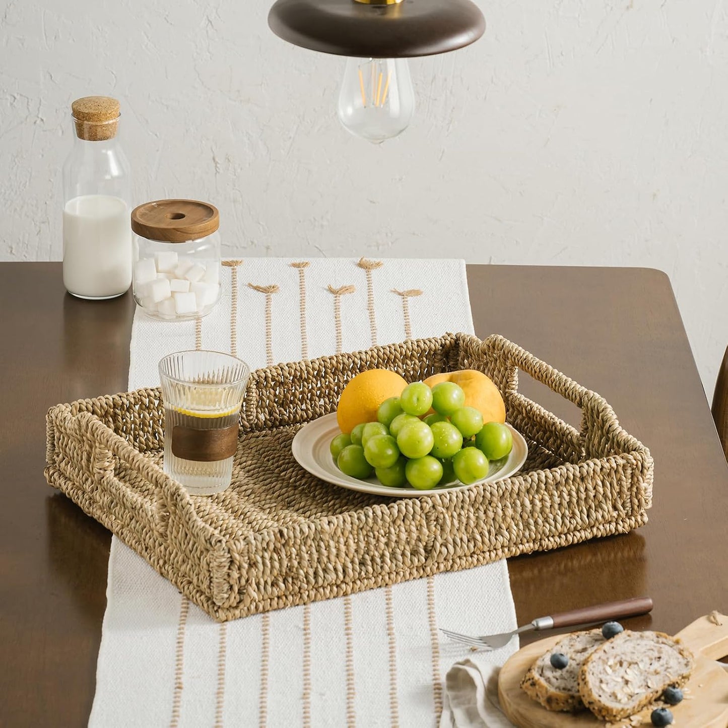 Seagrass Handwoven Trays / 17.3 x 13.4 x 3.6 / Seagrass-rectangle