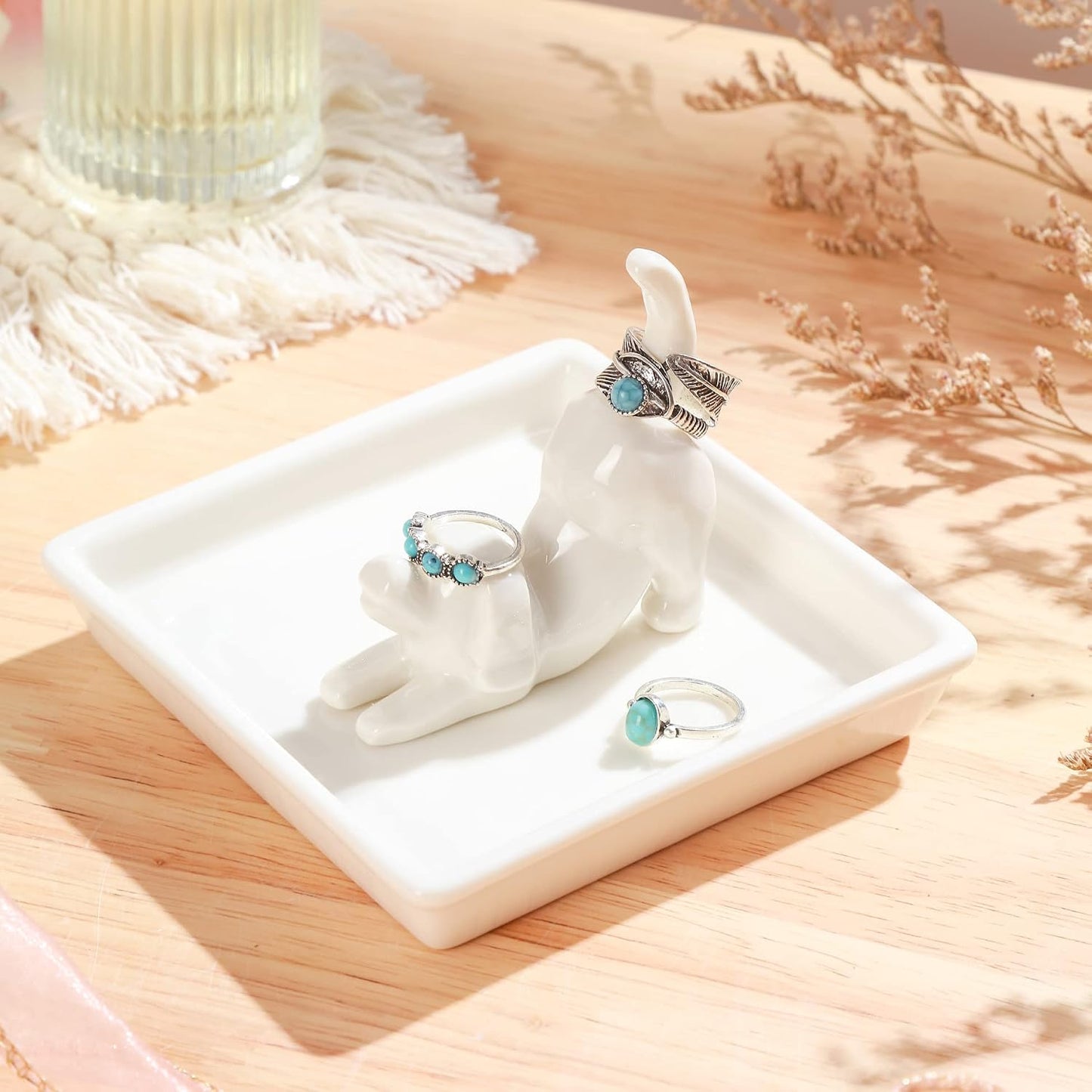 Ring Holder Dish Jewelry Holder / Dog