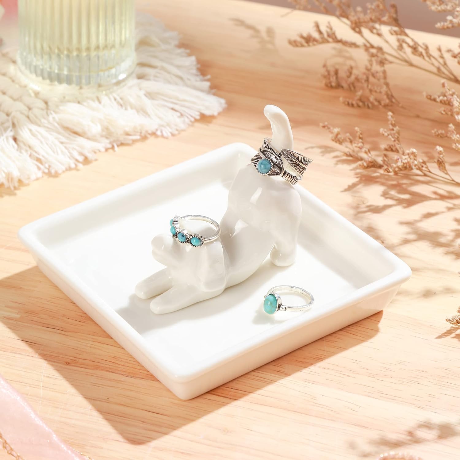 Ring Holder Dish Jewelry Holder / Dog