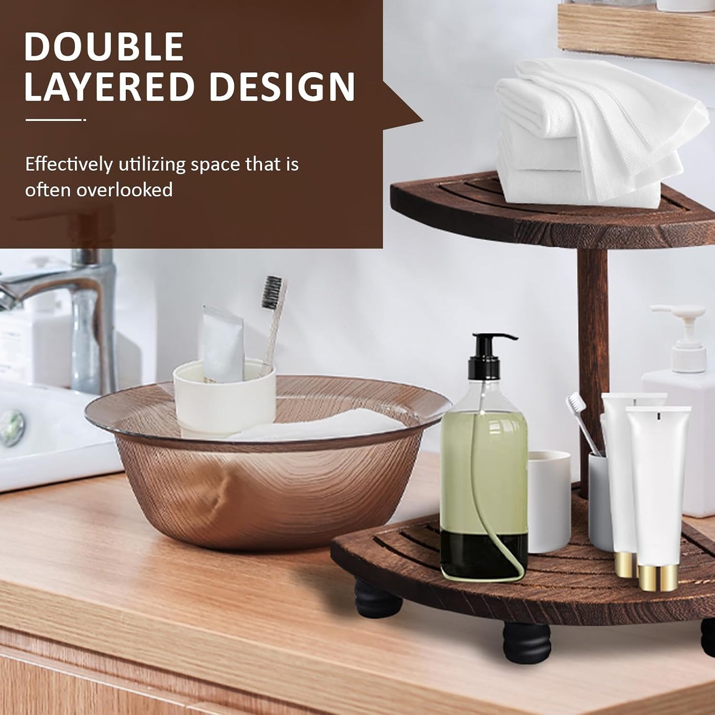 Mini Wooden Display Pedestal Stand