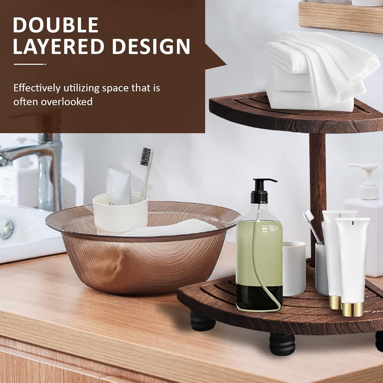 Mini Wooden Display Pedestal Stand