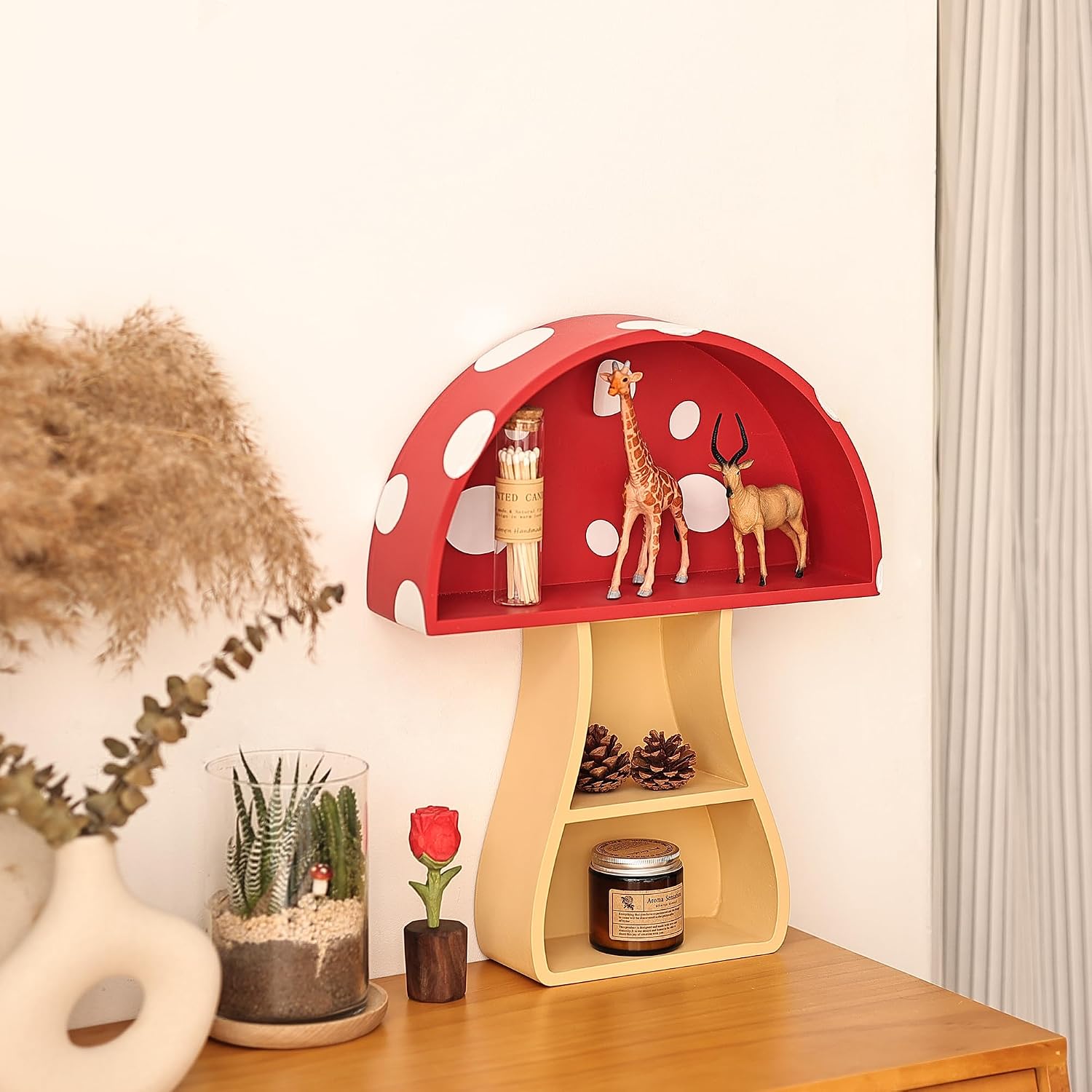Floating Mushroom Shelf / Fun & Whimsical Wall Decor for Nursery