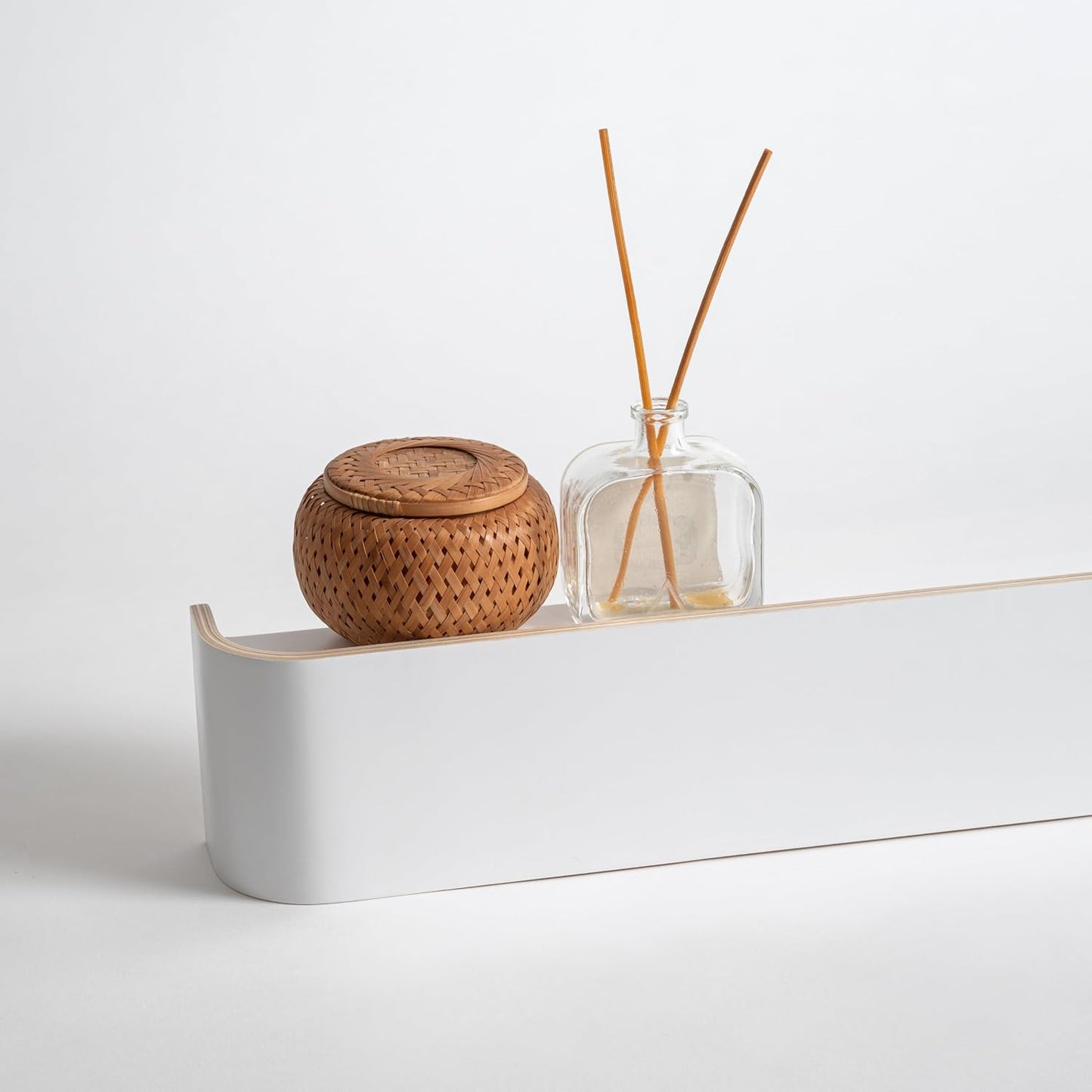 Kazai. Wall-Mounted Coat Rack 'Toke' - Modern Design Coat Rack with Hidden Wall Hooks - Solid Wood Veneer Panel Coat