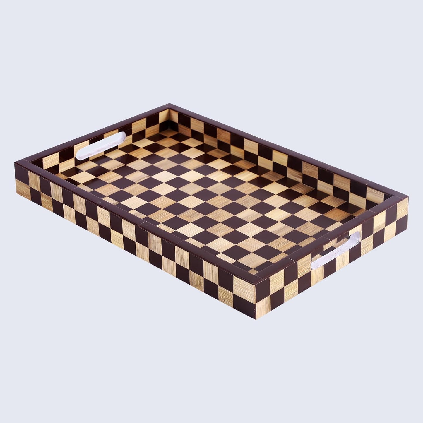 Checkered Decorative Tray / 11 x 17 / Bishop