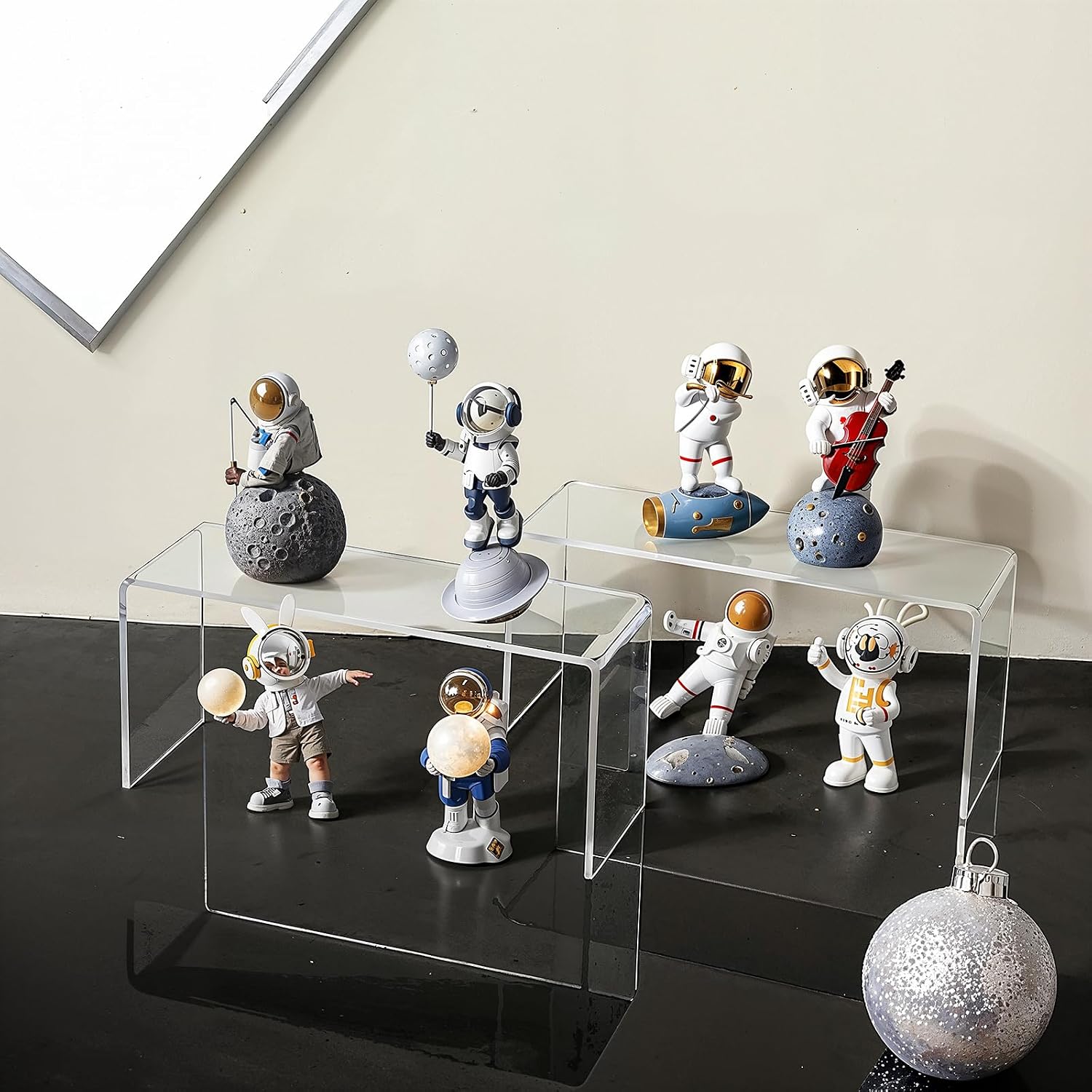 Acrylic Risers Display Stands / Clear / Set of 4