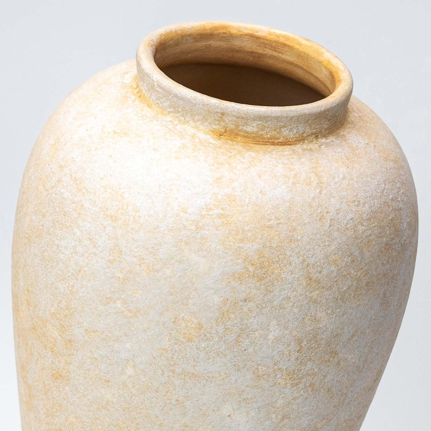 Rustic Decorative Vases / Farmhouse Cream-9.2 / 9.2 Inch