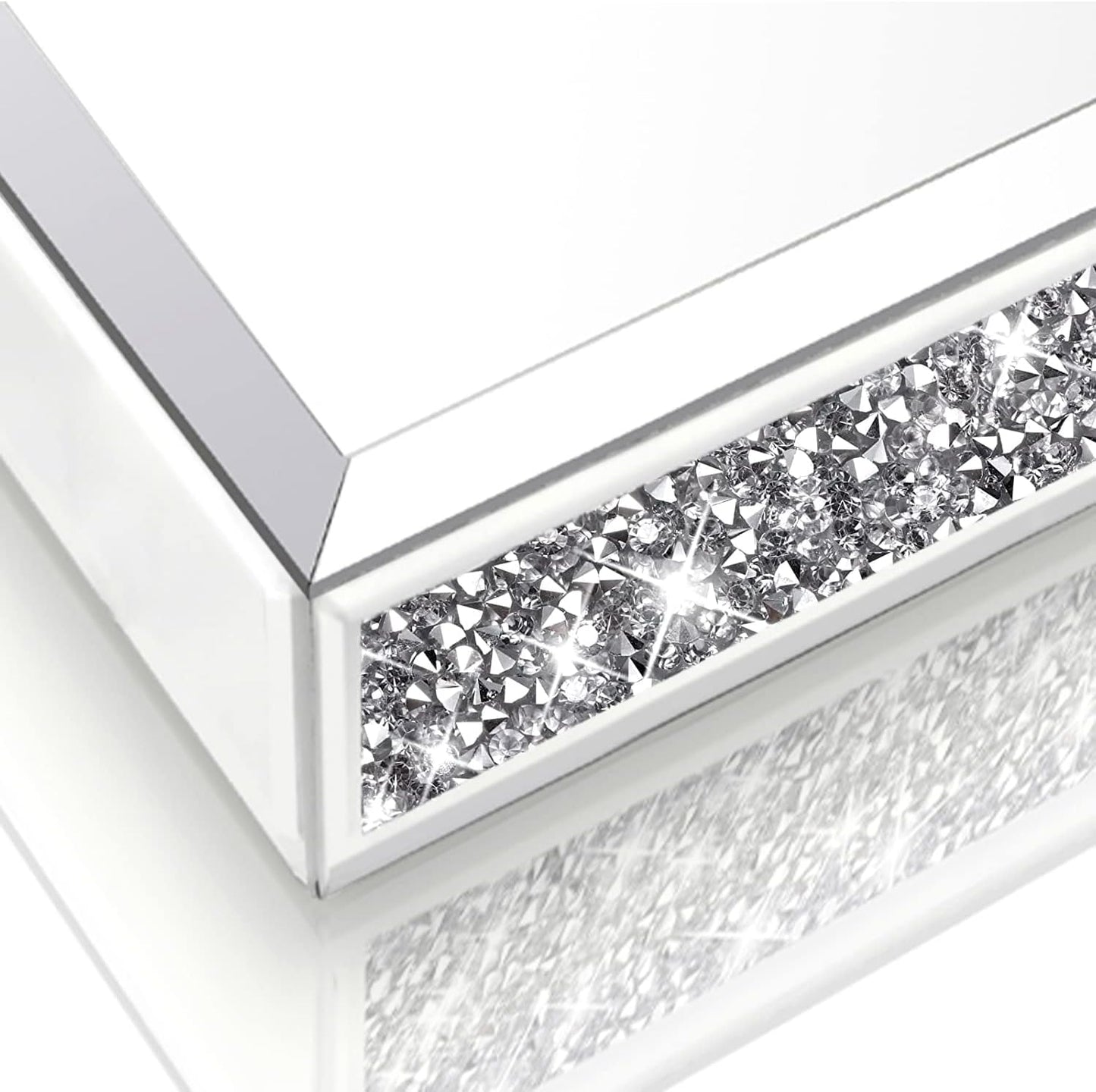Perfume Tray / Crushed Diamond Bathroom Tray / 15.1 x 10 x 2