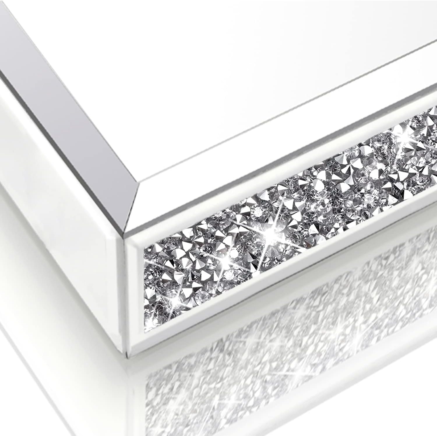 Perfume Tray / Crushed Diamond Bathroom Tray / 15.1 x 10 x 2
