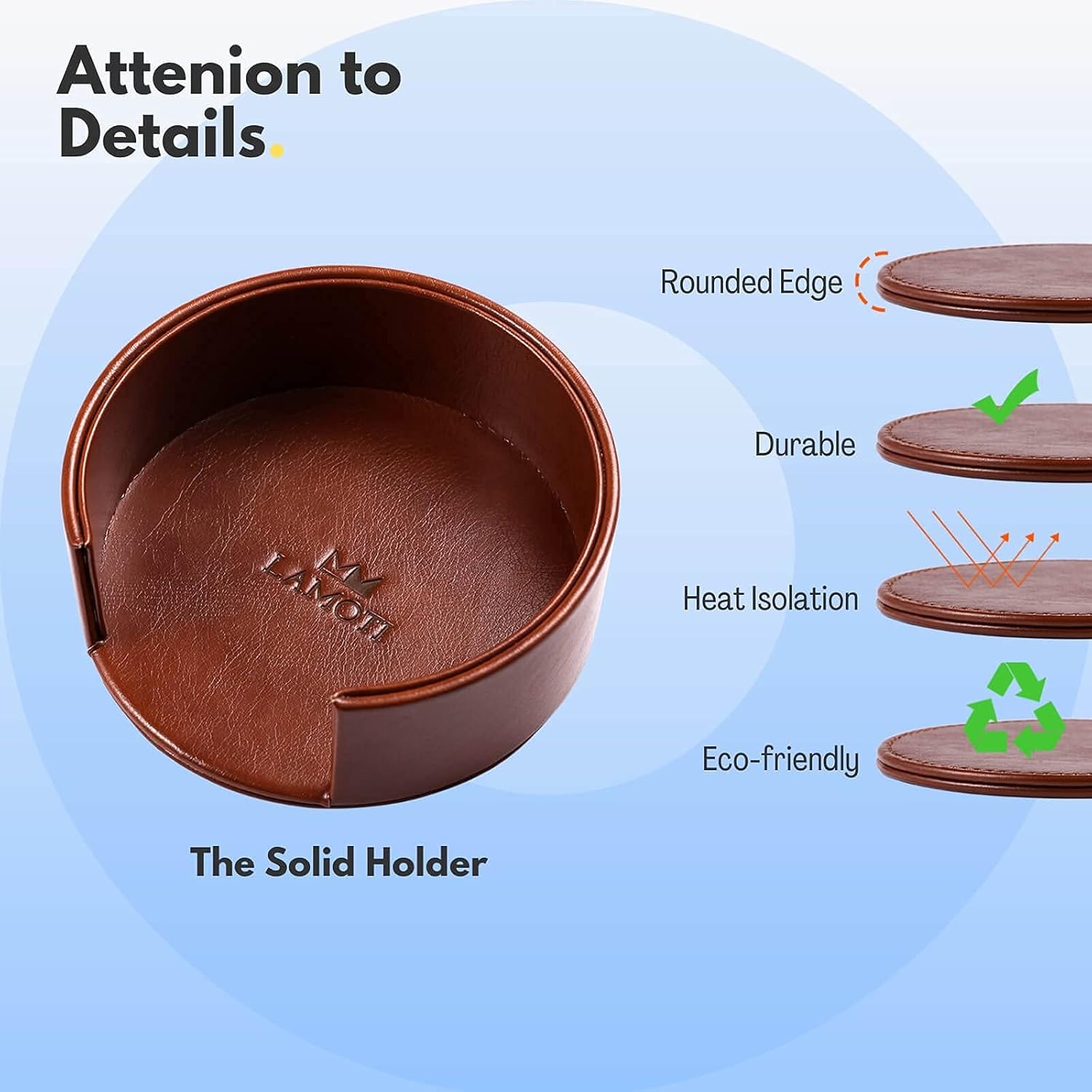 Holder for Tabletop Protection / Brown / Set of 6