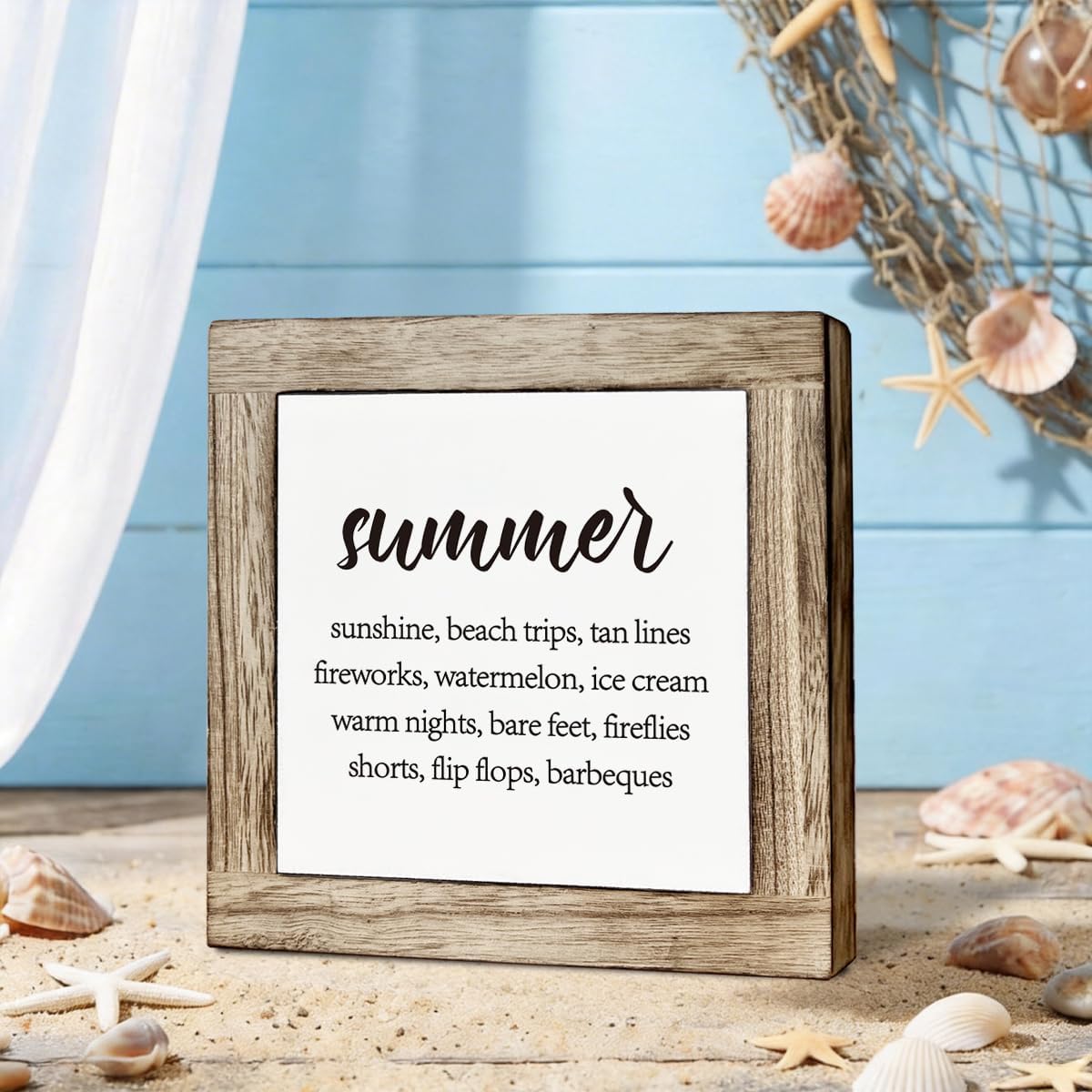 Inspirational Quote Wooden Plaque / Summer 07