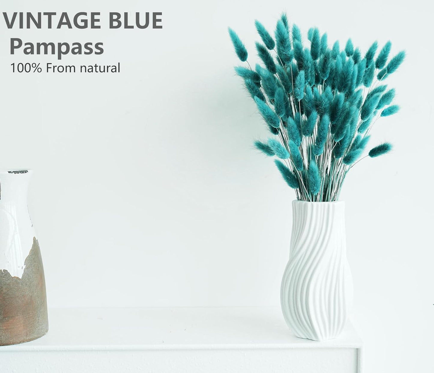 Dry Flowers for Decoration / Teal / Set of 120
