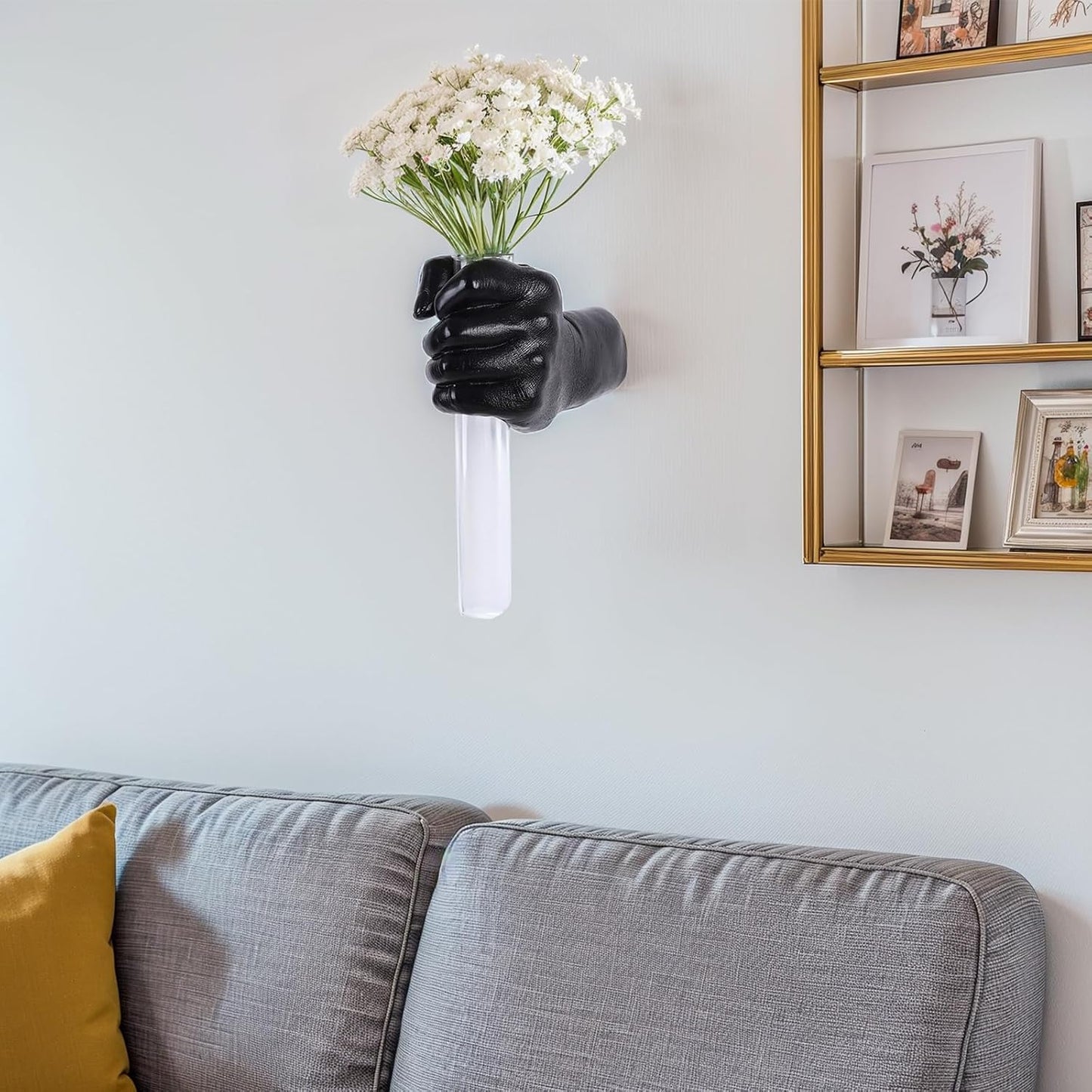 Funky Flower Vase / Black