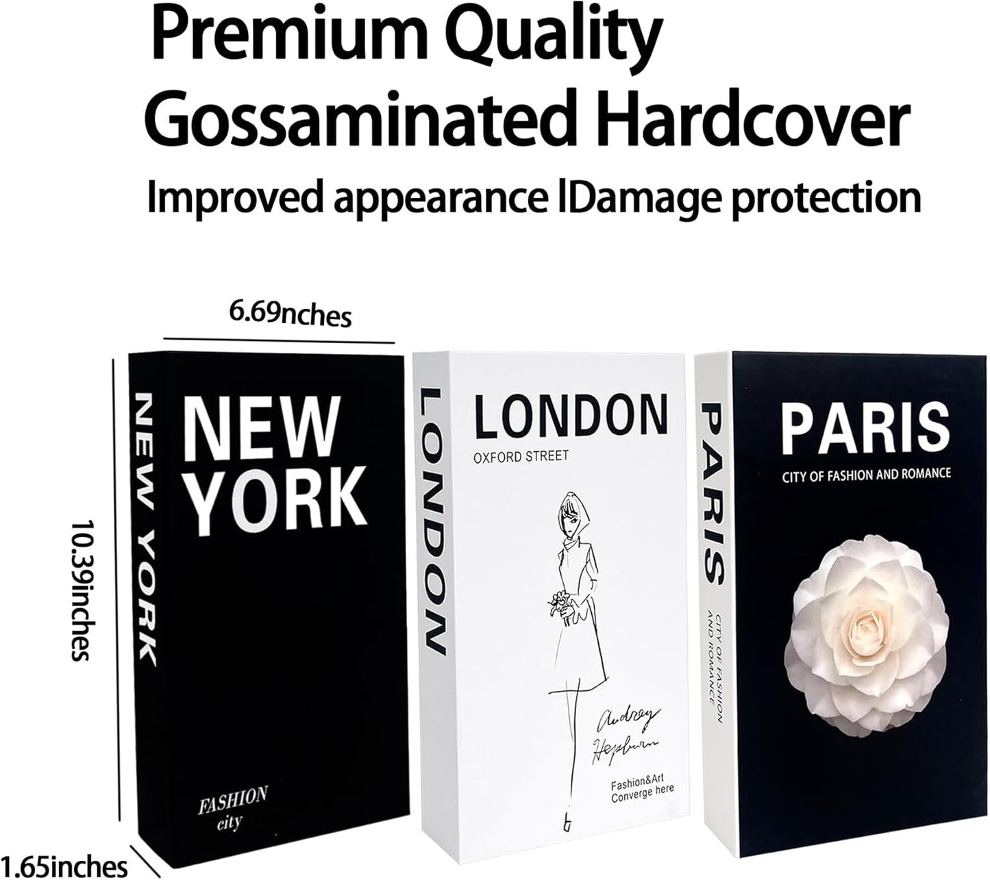 Modern and Fashionable Minimalist Decoration Books / Set of 3
