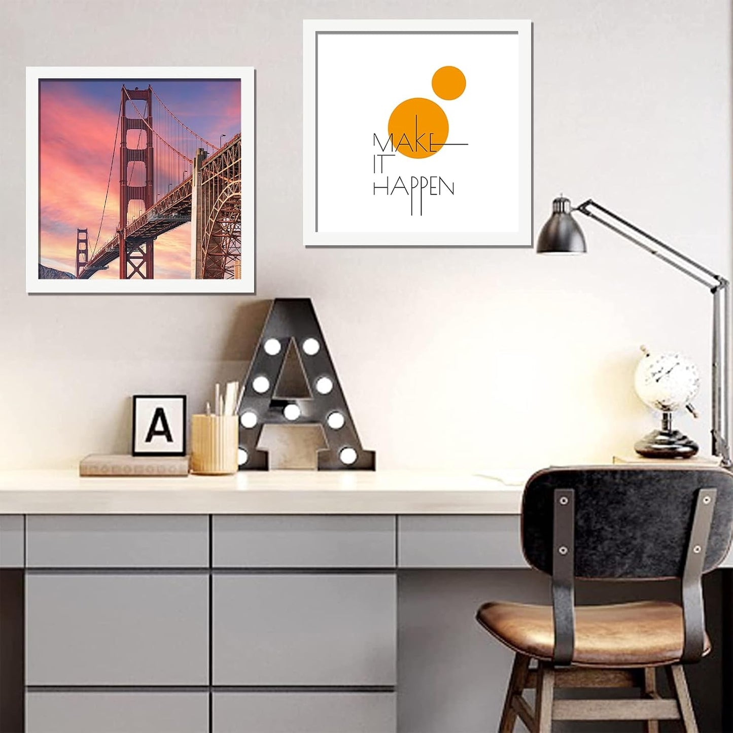 20x20 Picture Frame Set of 4, White Gallery Wall Frames | Lightweight yet Sturdy with High-Clarity Panel, 20 x 20 Photo
