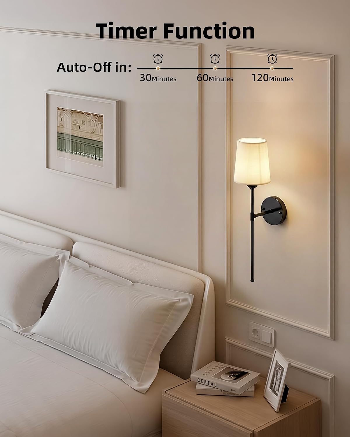 Rechargeable Wall Lights Set of 2, 7500mAh, RGB, Battery Operated Wall Sconces with Remote, Dimmable, Magnetic Bulbs
