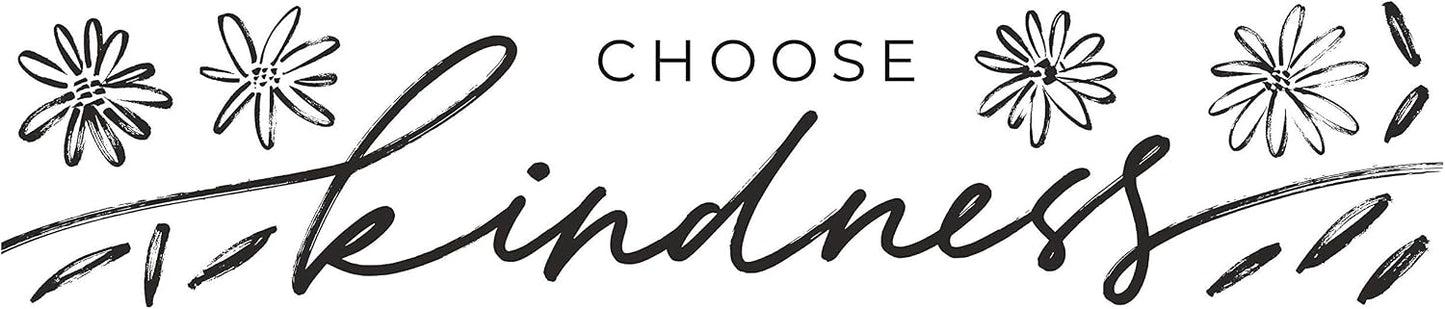 RMK4640SCS Choose Kindness Quote Peel and Stick Wall Decals / Black