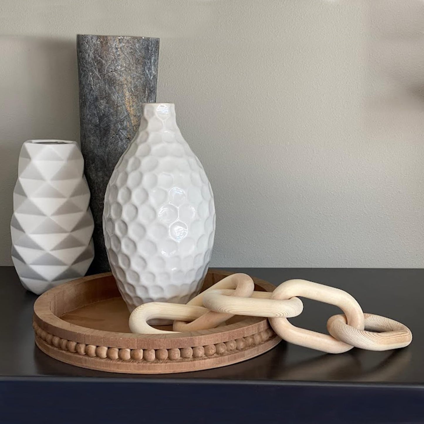 Wood Chain Link Decor / Small