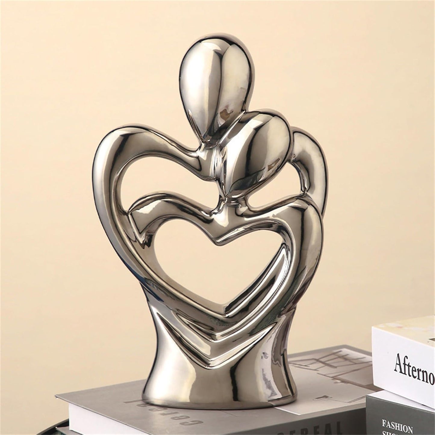 Romantic Couple Figurines Statue Abstract Sculpture Hugging Couple Sculptures Modern Decorative