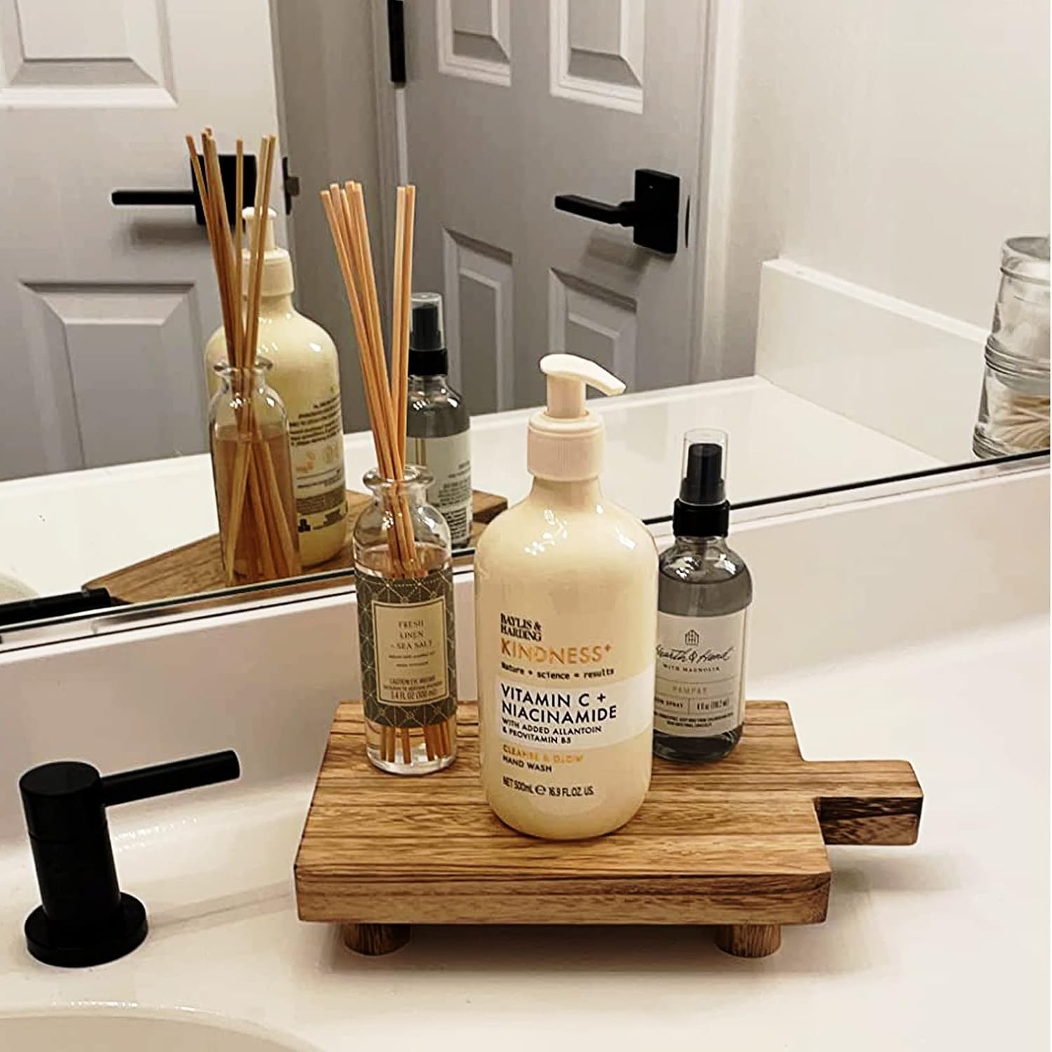 Handmade Wooden Tray / Wood / 10.8 x 6.9 x 2