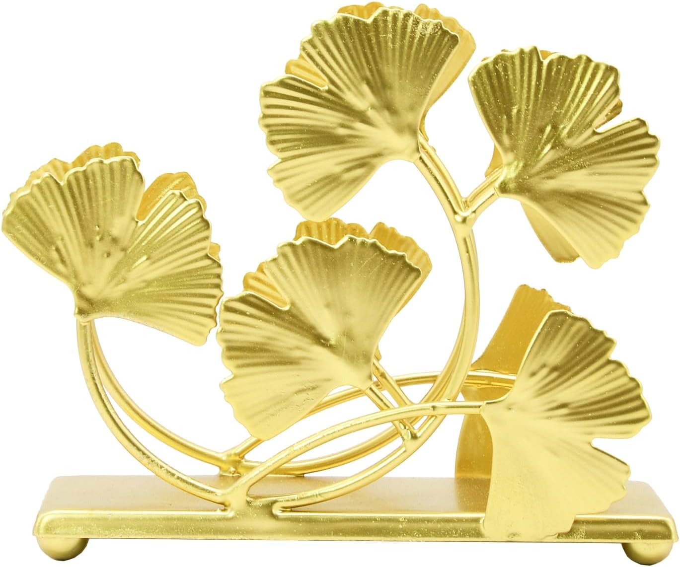 Elegant Ginkgo Leaf Napkin Holder / Gold