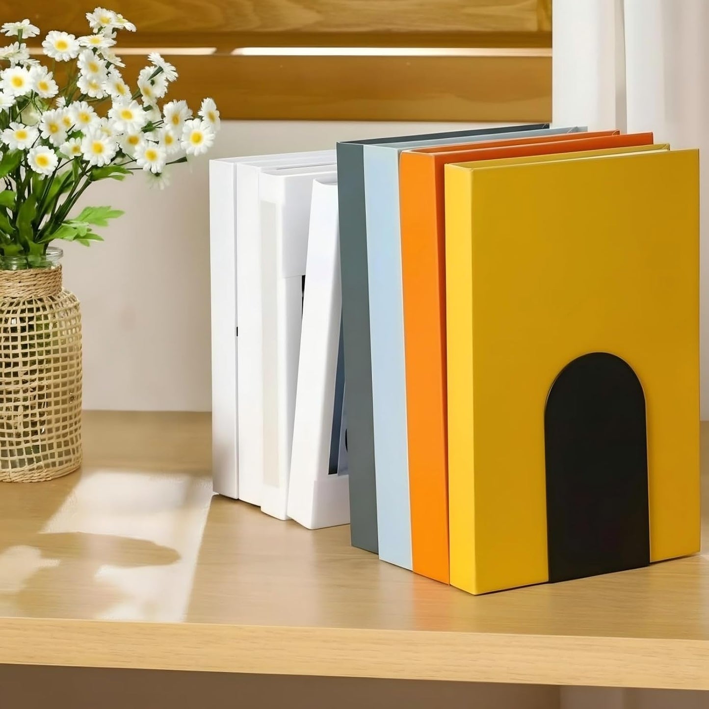 Modern Metal Book Ends / Set of 6