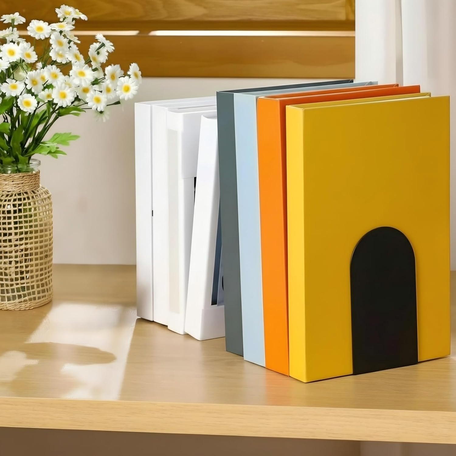 Modern Metal Book Ends / Set of 6