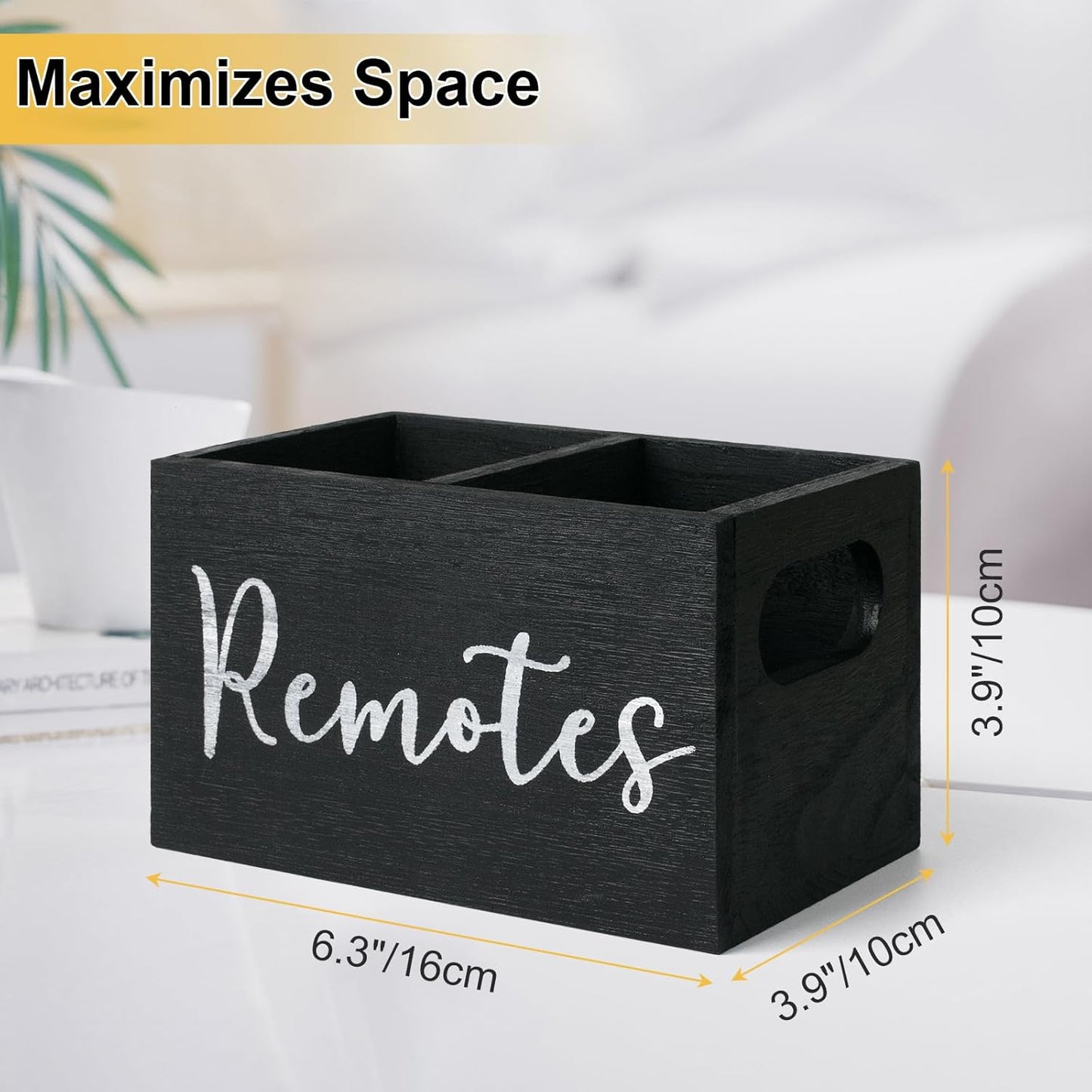 Remote Control Holder / Black-2slot