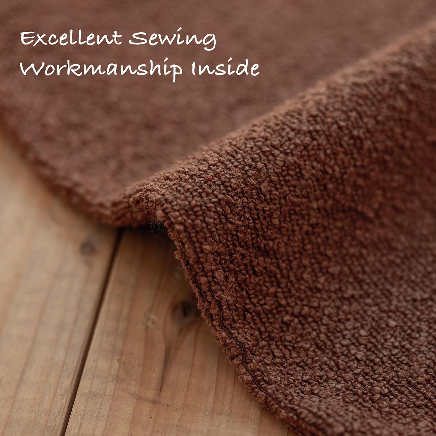 Decorative Throw Pillow Covers / Tobacco Brown / 18 x 18 / Set of 2