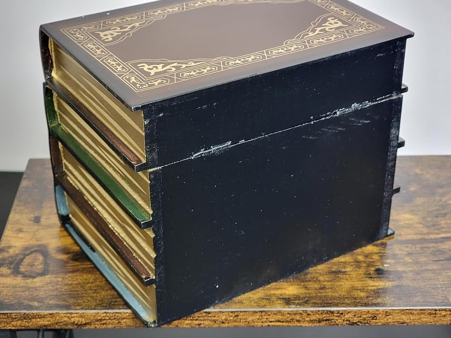 Wooden Book Shaped Boxes / B