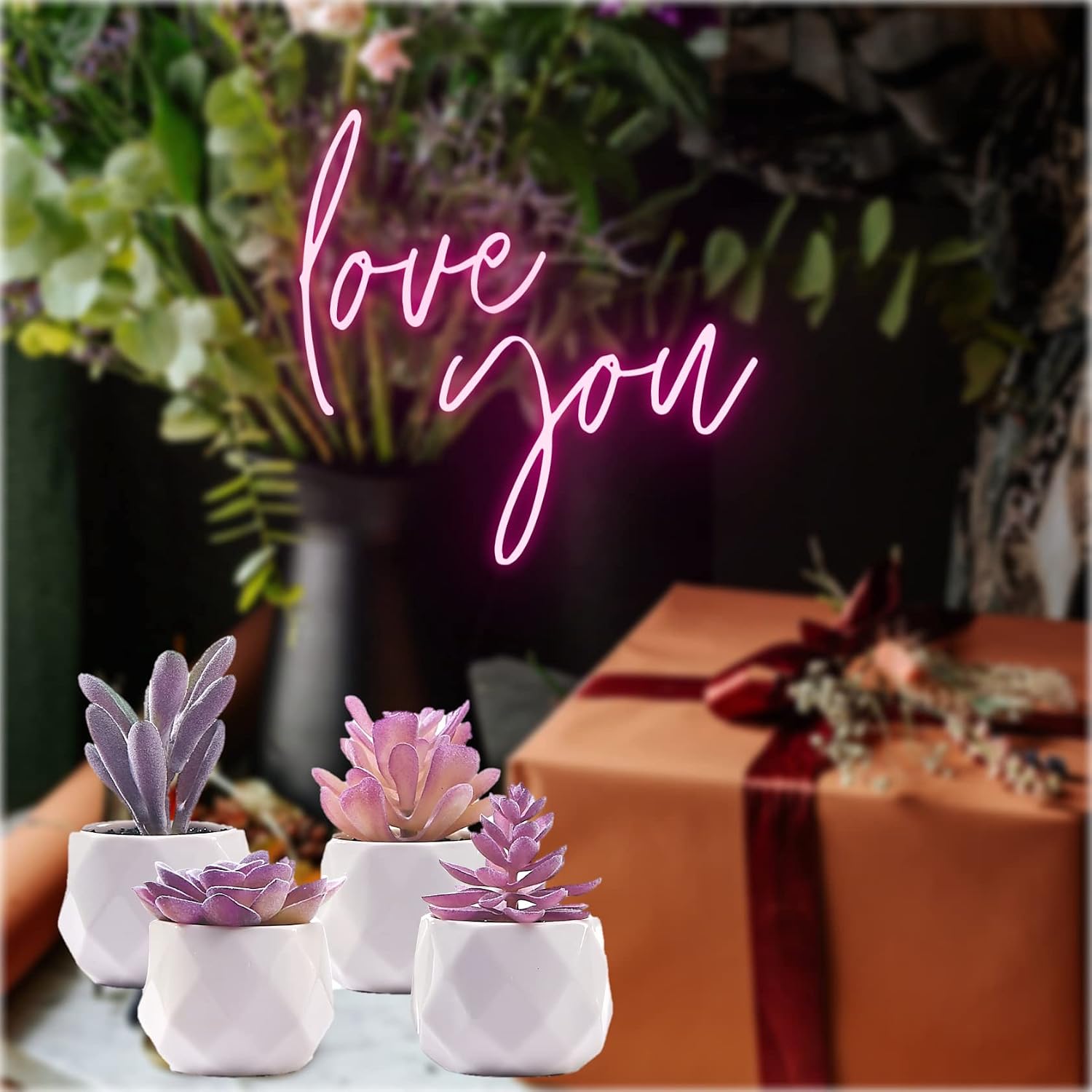 Artificial Desk Plants for Women Desk