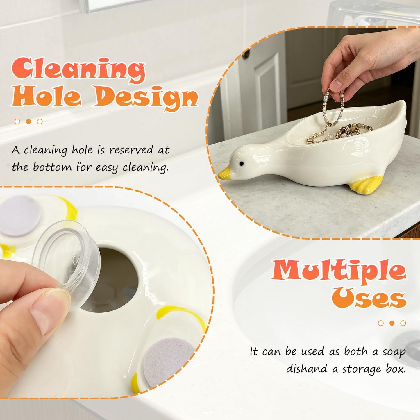 Duck Ceramic Soap Holder