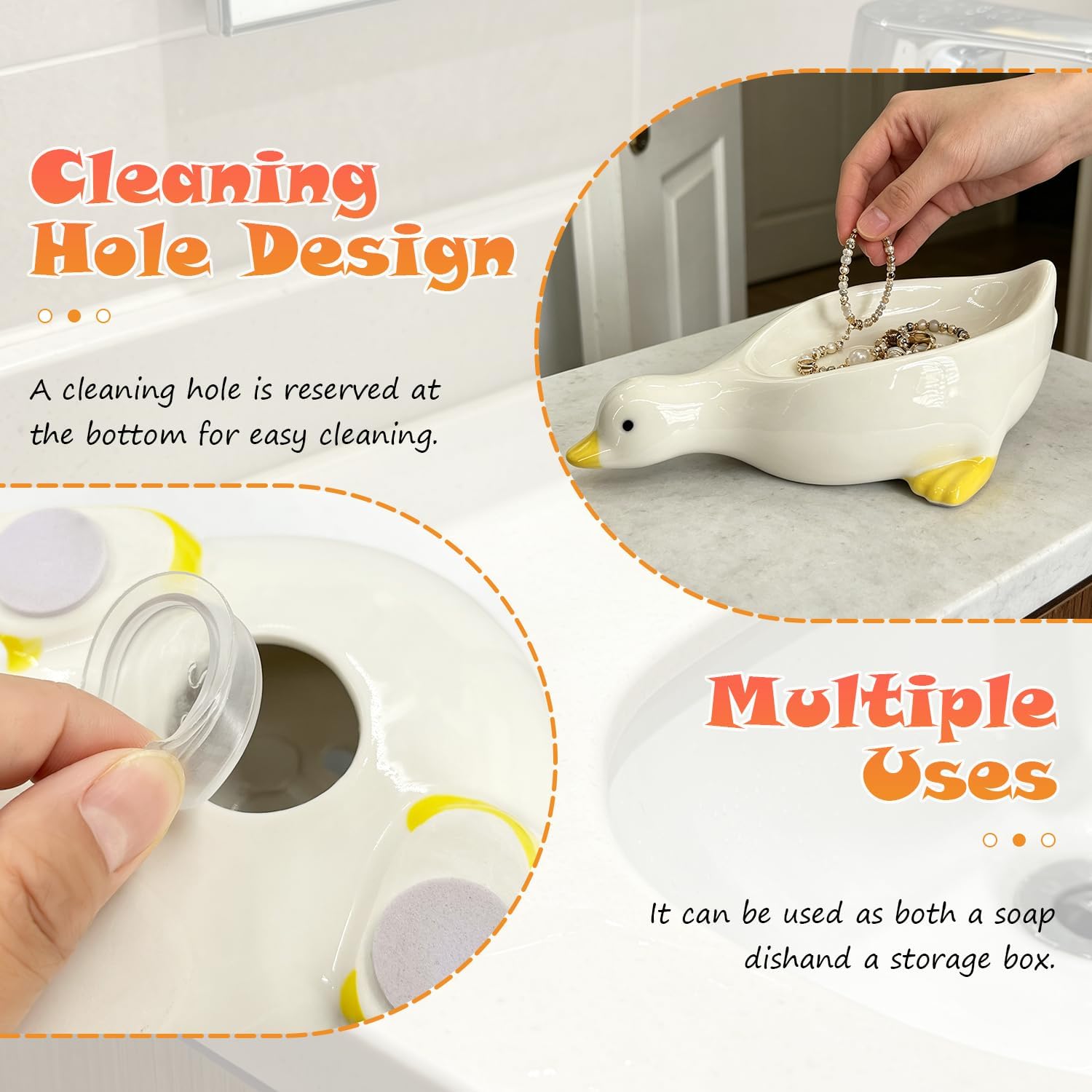 Duck Ceramic Soap Holder