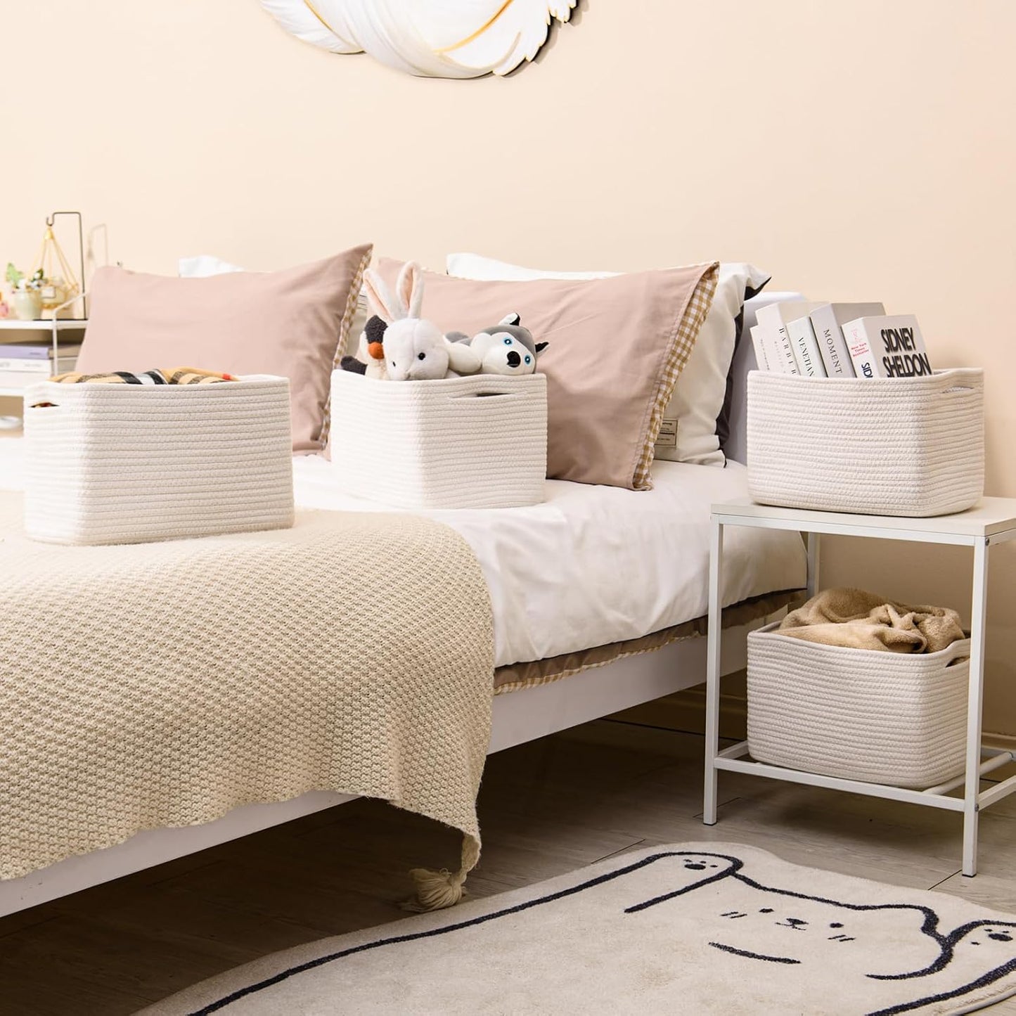 Woven Basket for Storage / Off White