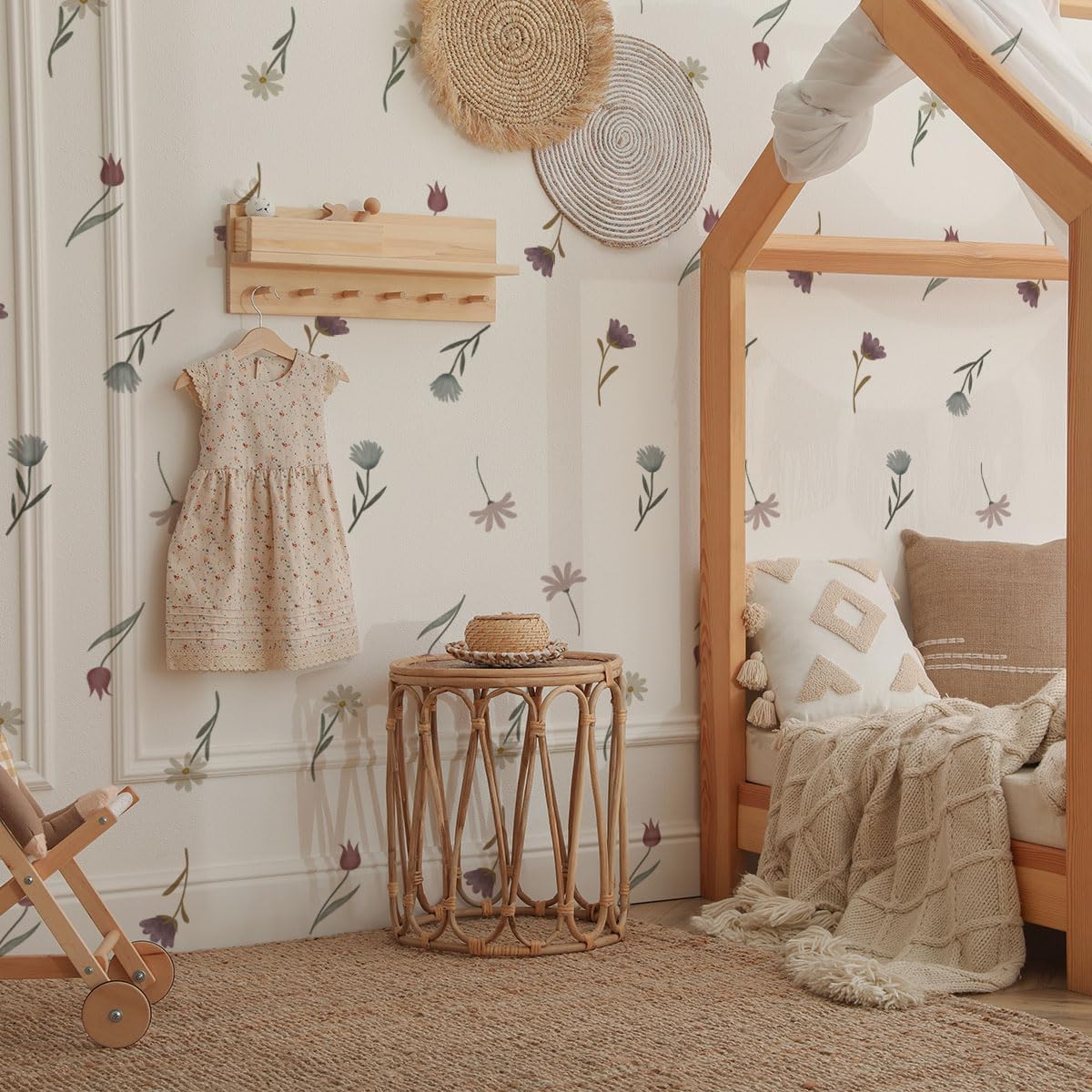 Boho Wildflower Wall Stickers