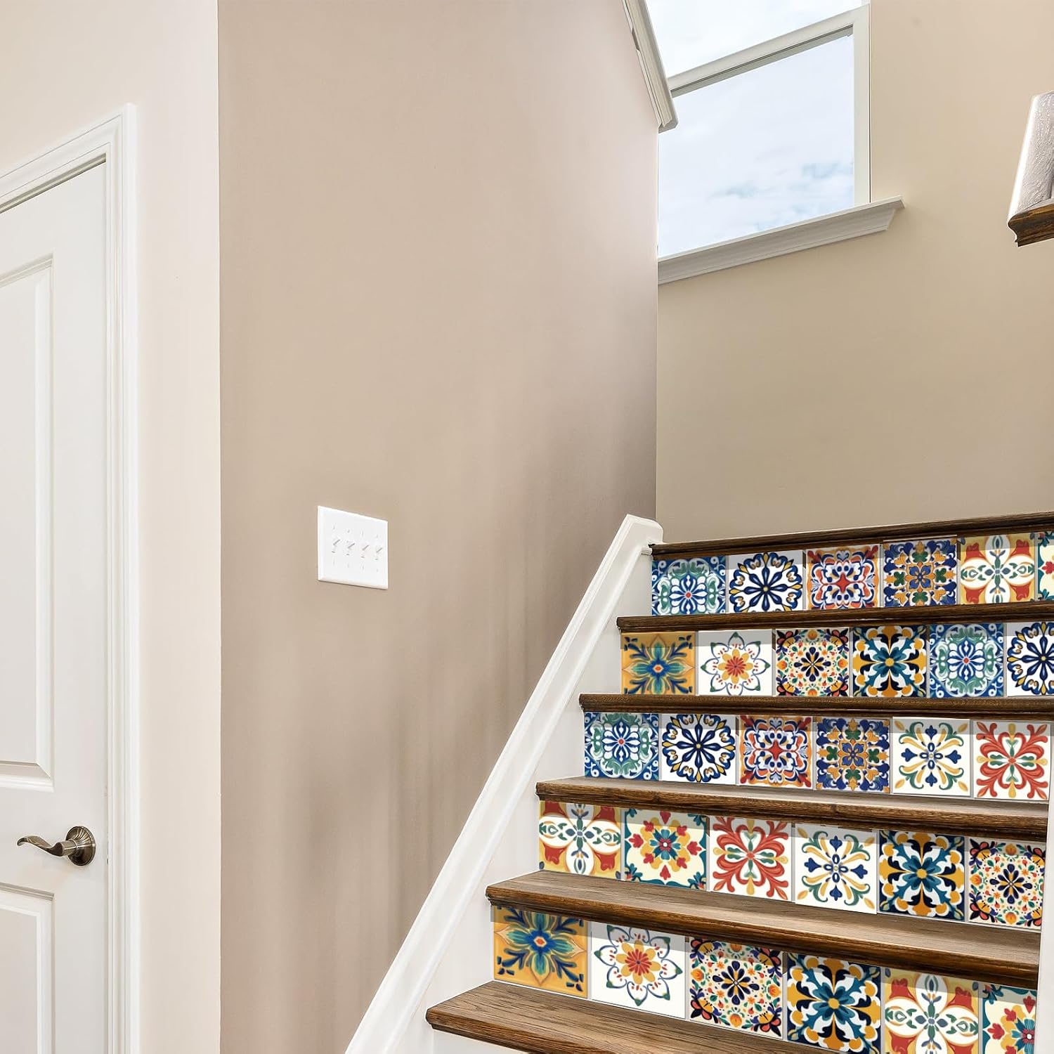 Style Tile Stickers Bohemia Peel and Stick Tile Stickers Mediterranean Style / Mosaic / Set of 36