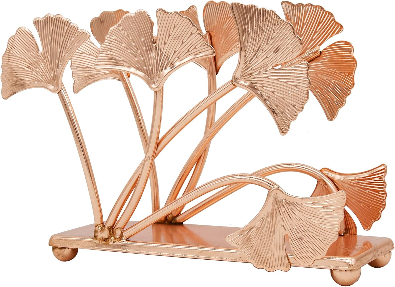 Ginkgo Leaf Napkin Holder / Rose Gold