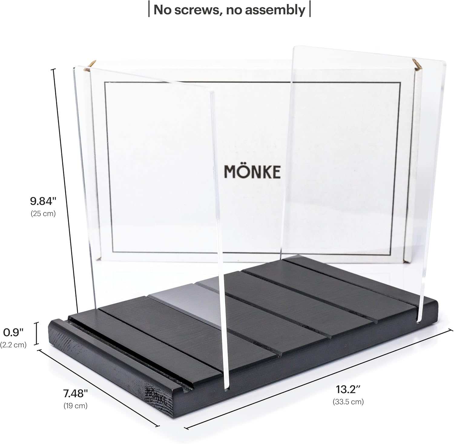 Premium Vinyl Record Holder - a Mid-Century Style Record Holder for Albums, 50-60 LP Capacity - with a Now-Playing