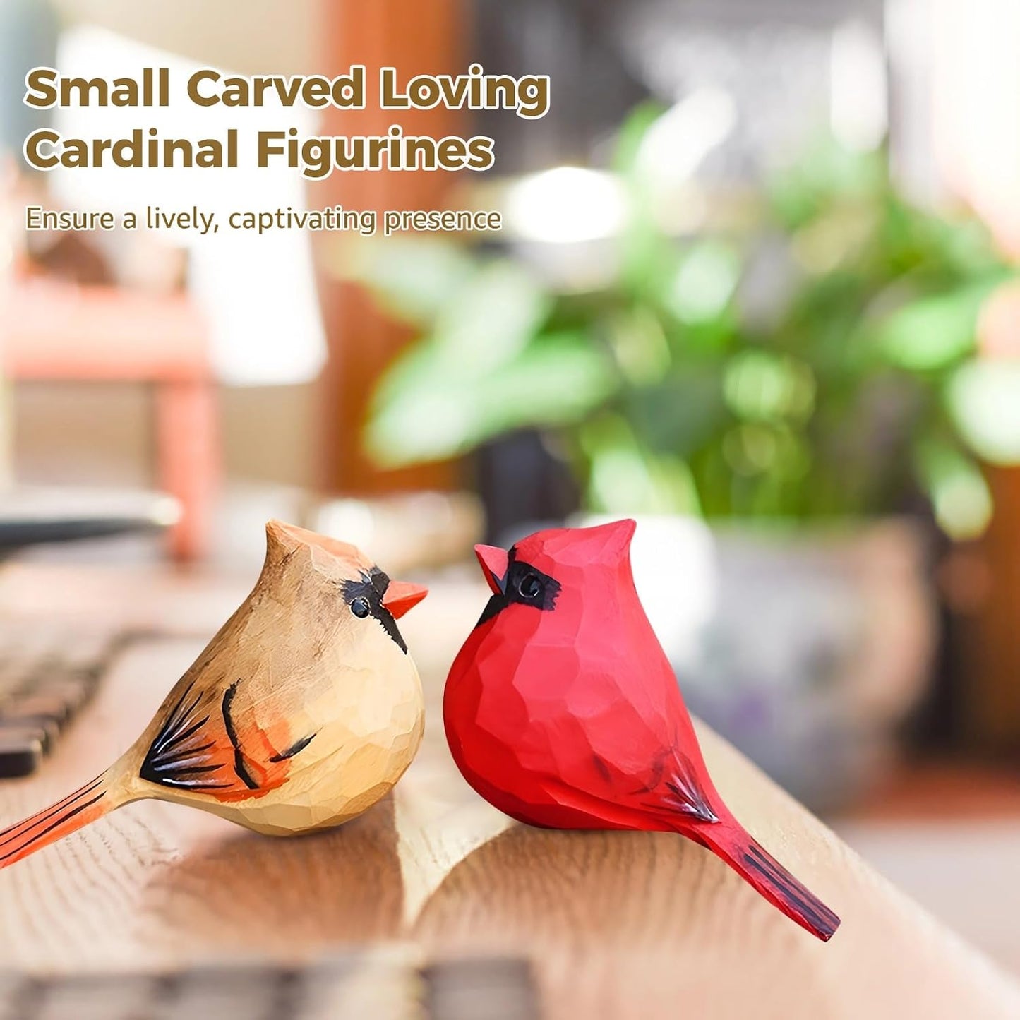 Small Cardinal Figurines / Set of 2
