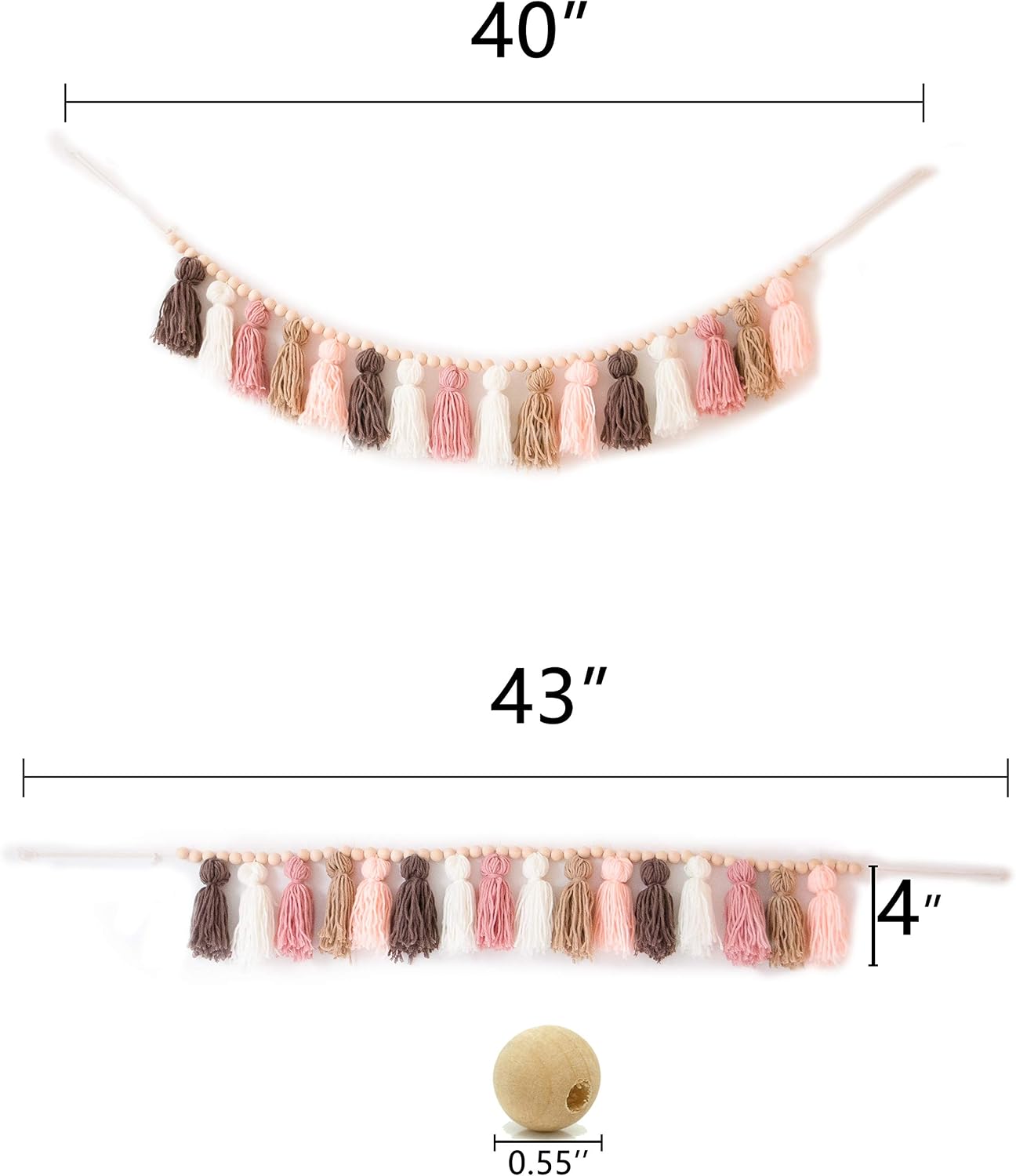 Boho Tassel Garland / 43 Inch