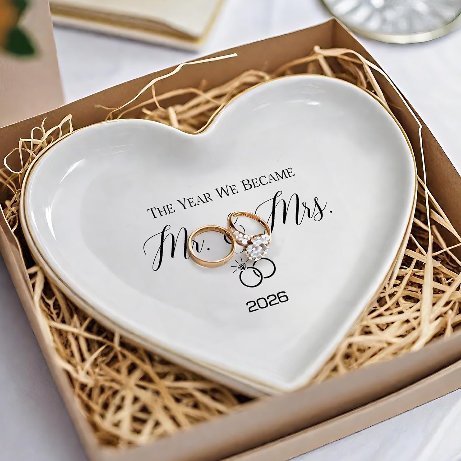 Ceramic Ring Dish / The Year We Became Mr & Mrs 2026