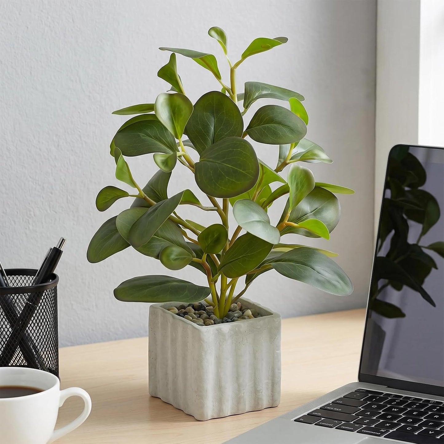 13" Artificial Potted Plant for Idoor Decor / Green