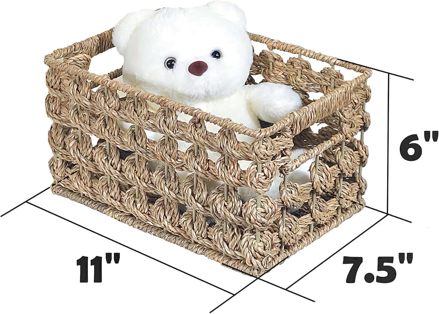 Wicker Storage Baskets / Natural Seagrass