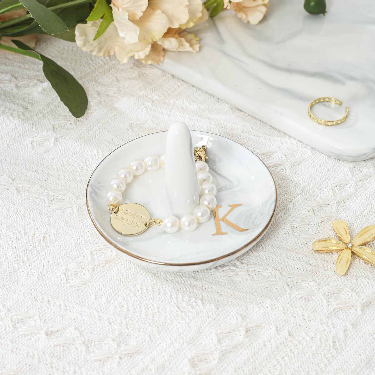 Decorative Trinket Jewelry Tray / K